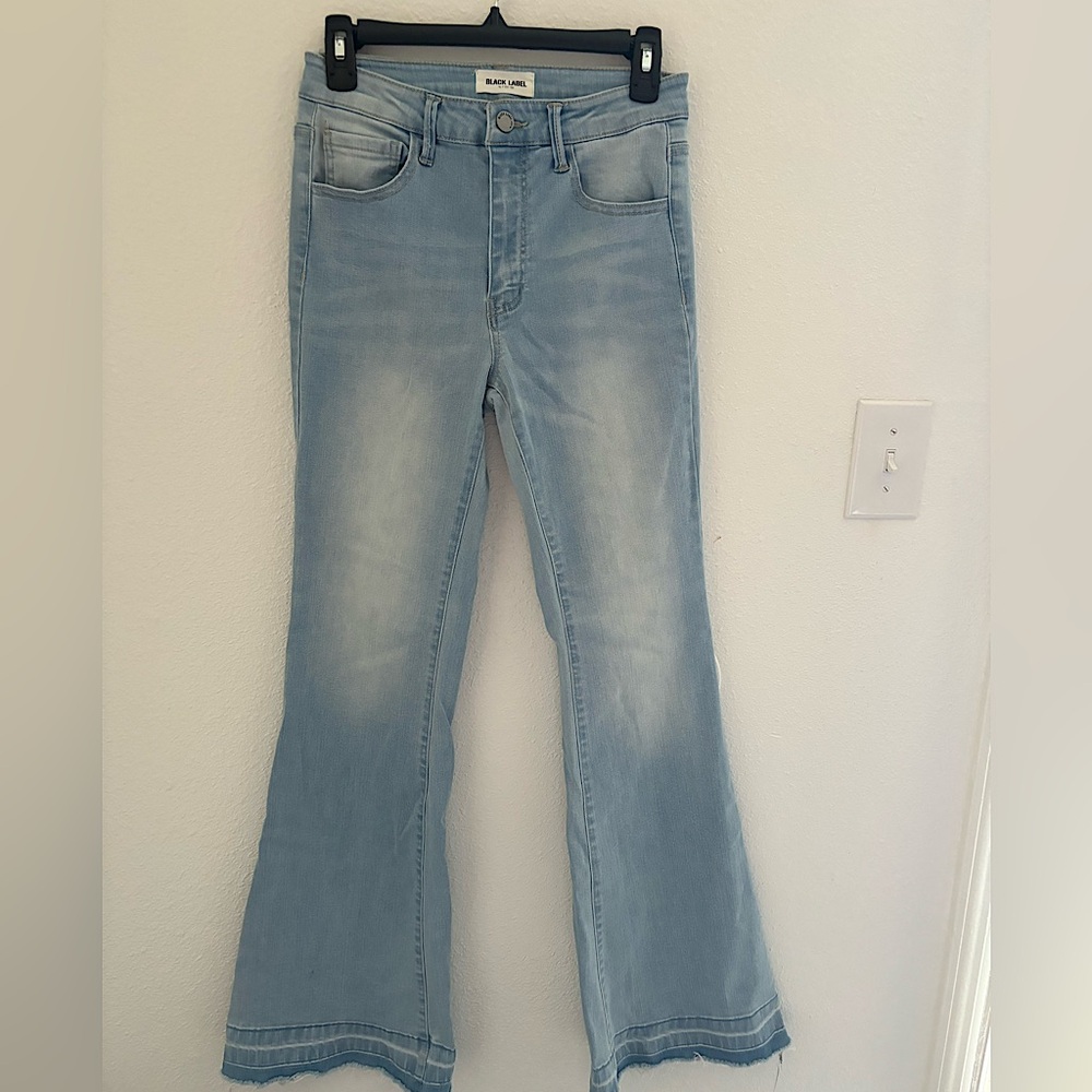 Black Label flare light wash jeans